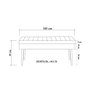 Hanah Home Conjunto Muebles Recibidor Vegas Sonomo 930 - 1070 Zapatero Banco Lino Verde